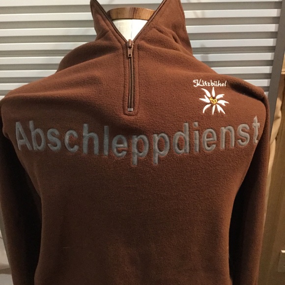 Austrian ski recovery/tow crew brown polar fleece - Picture 3 of 4